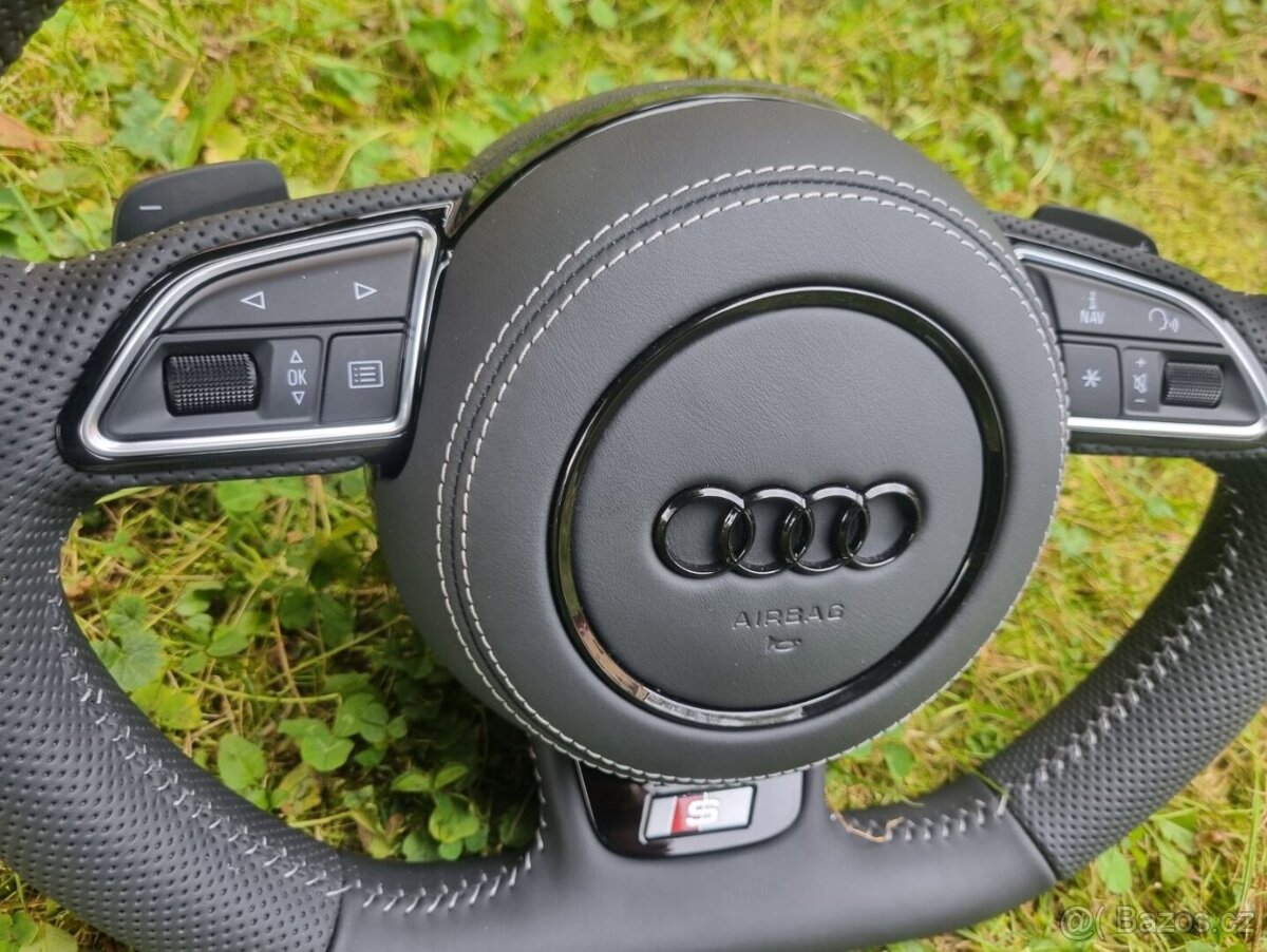 VOLANT AUDI KOŽENÝ MULTIFUNKCNY s AIRBAGOM - 3