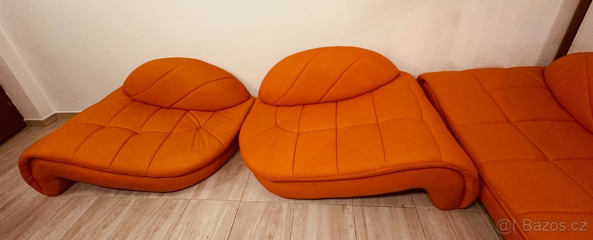 KOŽENKOVÁ SEDACÍ SOUPRAVA 5 KS - 3