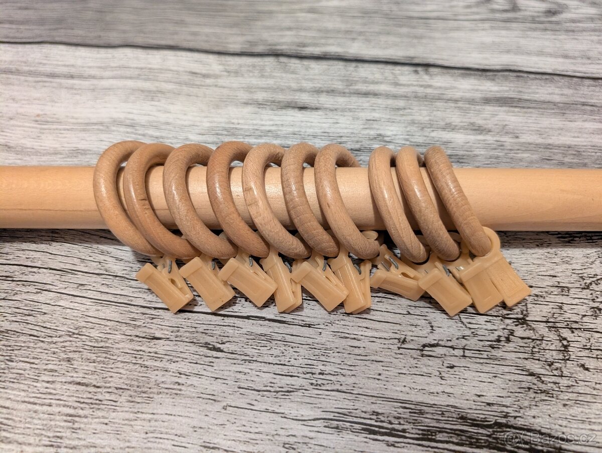 Dřevěná garnýž 140cm - 3