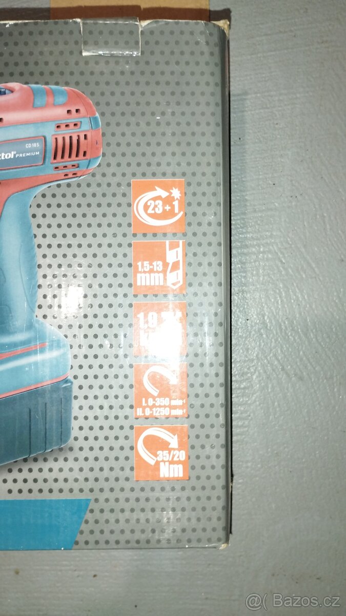 Aku vrtačka EXTOL Premium 18V - 3