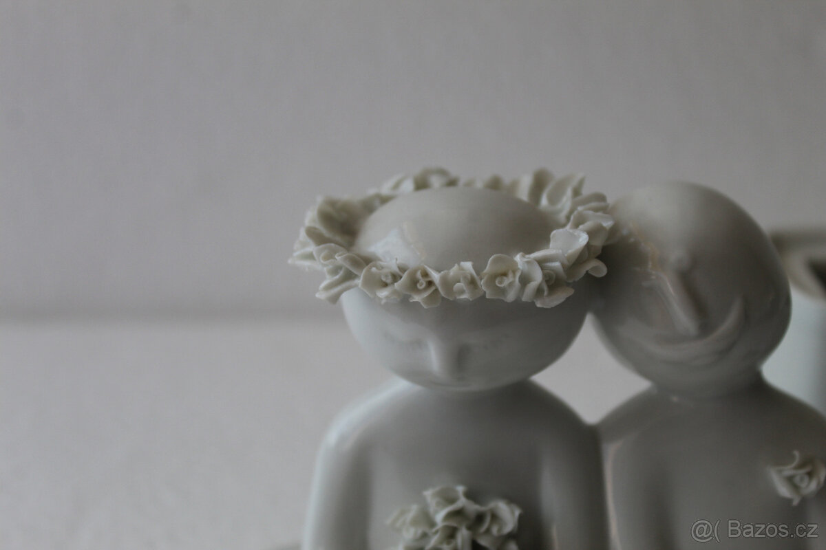 Dóza svatba – Royal Dux – Vajceová (poslední kus) - 3