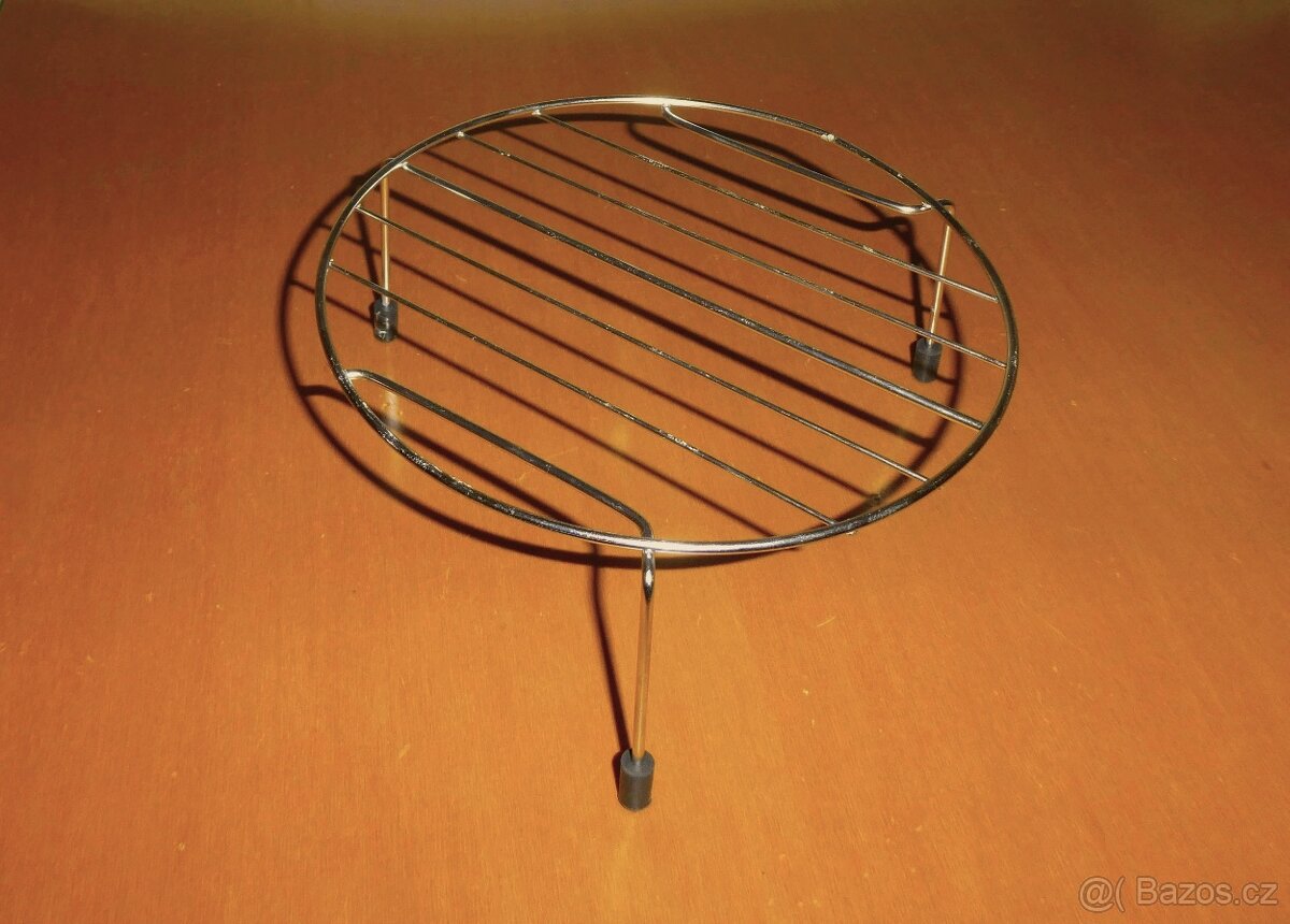 Otočný talíř do mikrovlnné trouby +základna +mřížka na gril - 3