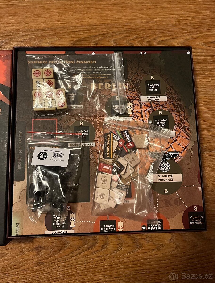 Desková hra Atentát na Hitlera + stojany - 3