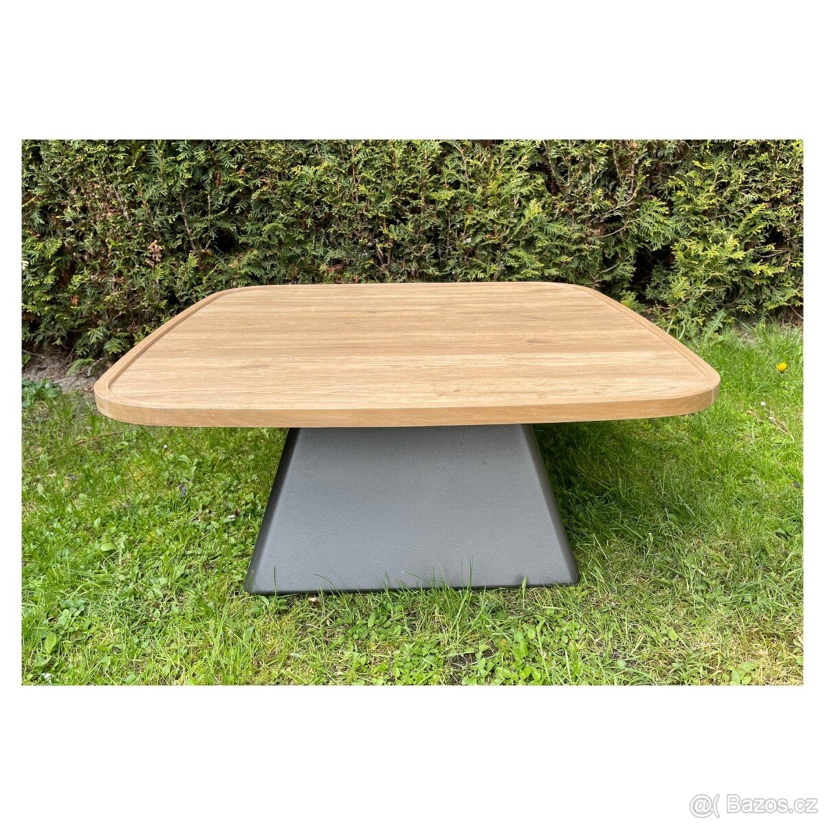 Konferenční stolek Oskar – antracit, 80×80 cm - 3