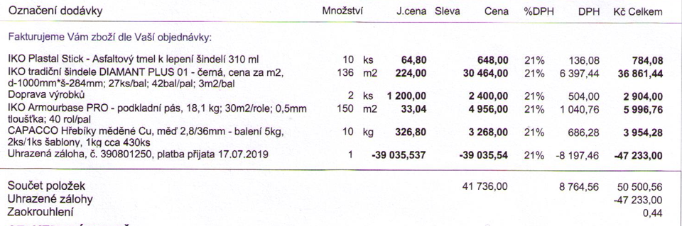 Šindel asfaltový IKO Diamant Plus, Černa - 3