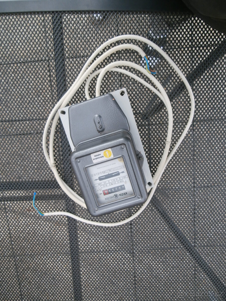 Elektroměr, podružné měření, elektrické hodiny za 400 kč - 3