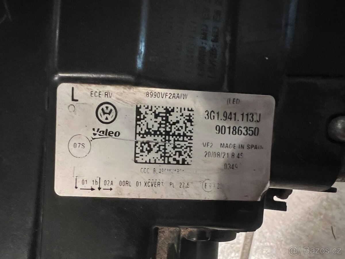 VOLKSWAGEN PASSAT B8 3G1 LIFT 2019-2024 SVĚTLO LEVÉ PŘEDNÍ - 3