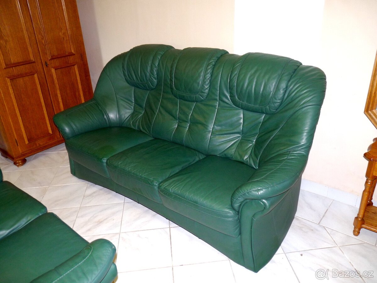 kožená sedací souprava 3+2 - 3