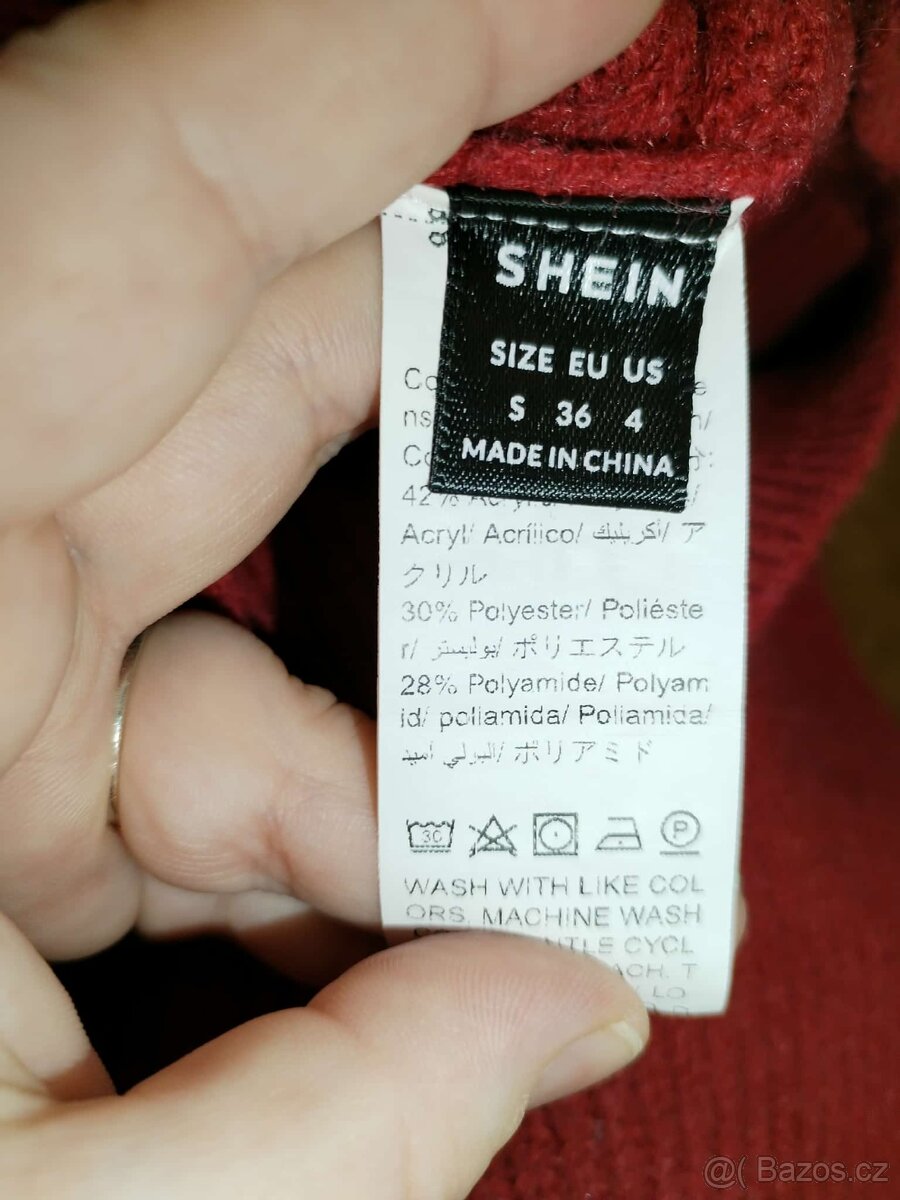 Teplý svetr rolák vel. S - 3