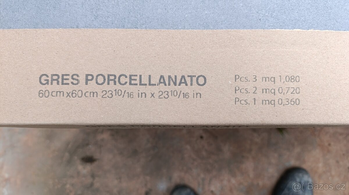 Dlažba KONZEPT Antracite rett. 60x60x8. 73.4m2 (350kč/m) - 3