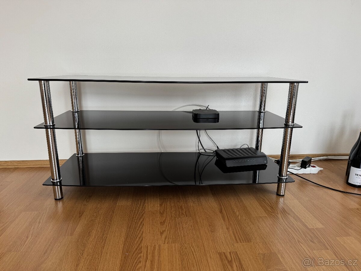 Televizní stolek skleněný - 3