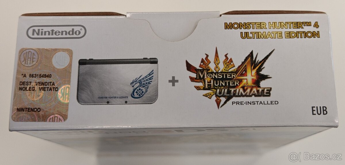 New Nintendo 3DS XL MONSTER HUNTER 4 ULTIMATE EDITION - nové - 3