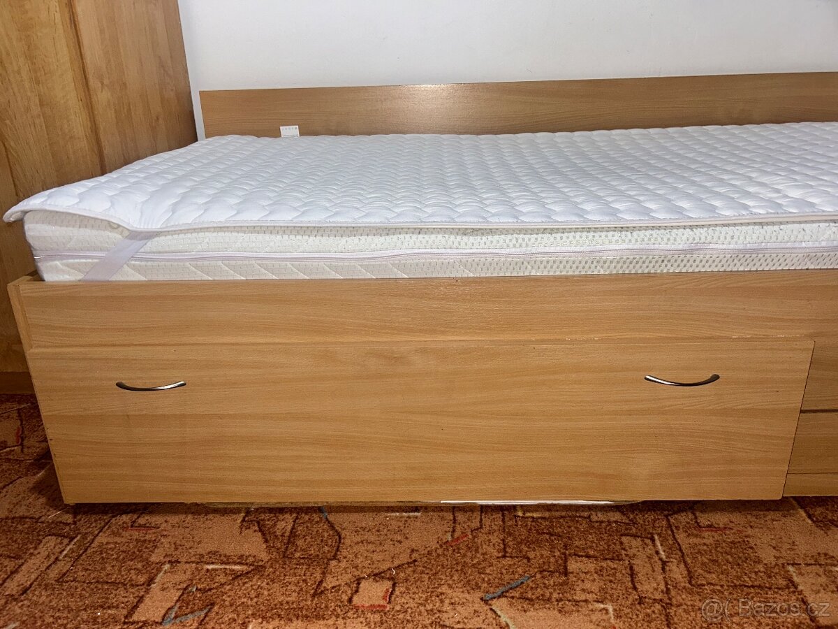 Postel 90x200 včetně roštu a matrace - 3