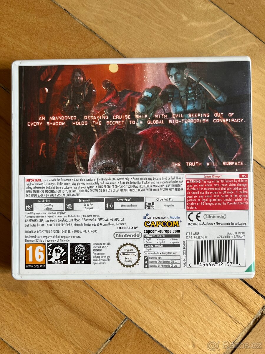 Resident evil revelation Nintendo 3Ds - 3