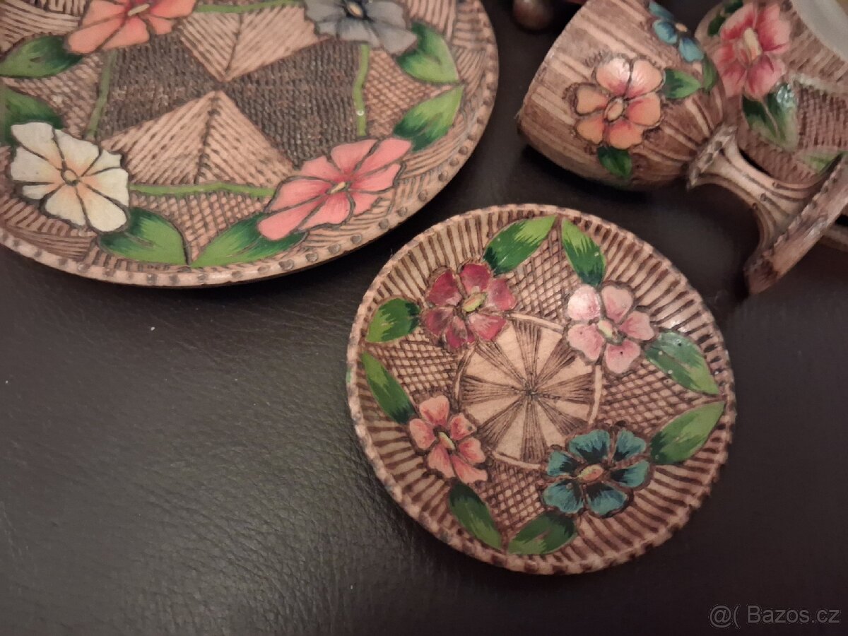 Chalupařské dřevěné starožitné dekorace - 3