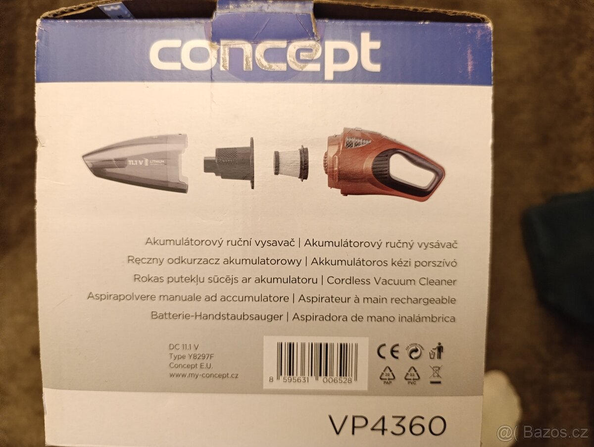 Ruční vysavač aku Concept VP4360 - 3