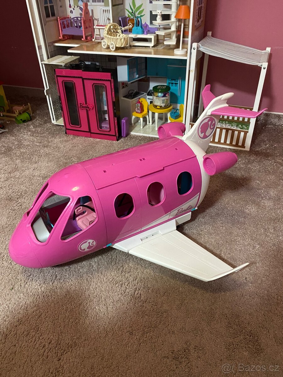 Barbie letadlo + auto - 3