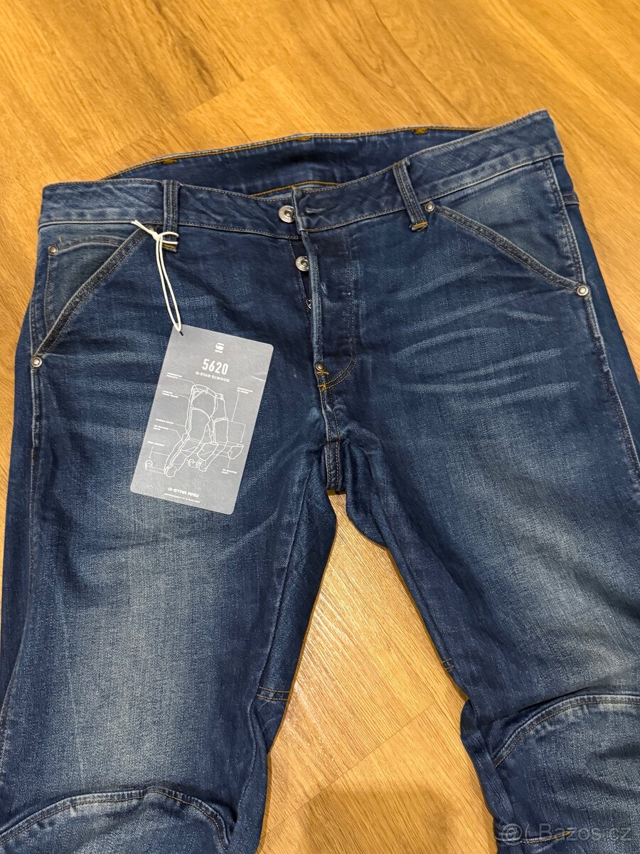 G-Star jeans pánské, 33/32,slim,modré,luxusní,top - 3