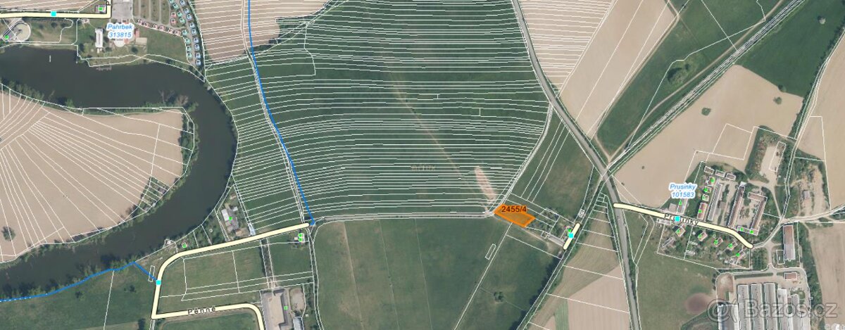 Prodej celého pozemku Pěnné 2144 m² - 3