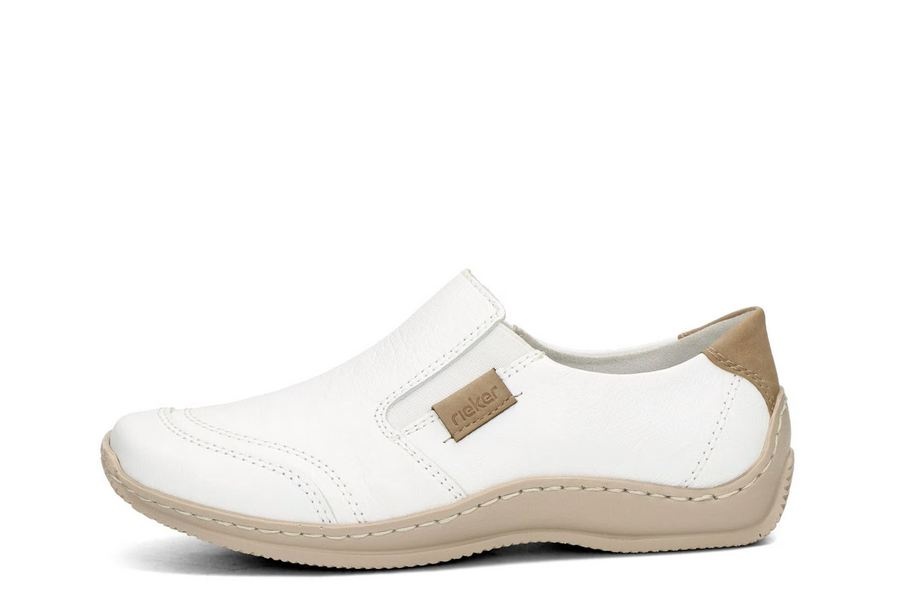 Bílé polobotky Rieker vel. 41 - 3