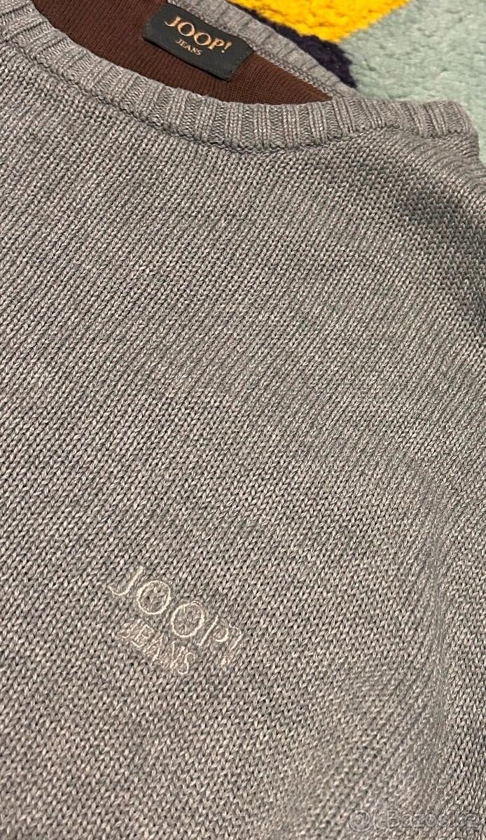 JOOP BAVLNĚNÝ PÁNSKÝ KRÁSNÝ SVETR L(L-XL) PODZIM-ZIMA SILNÝ - 3