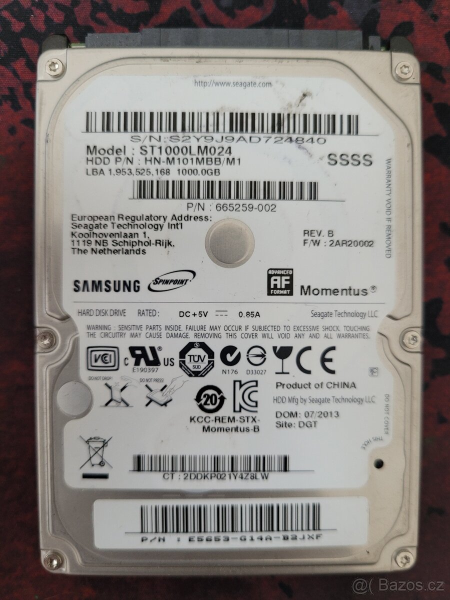 HDD disky - viz popisek - 3