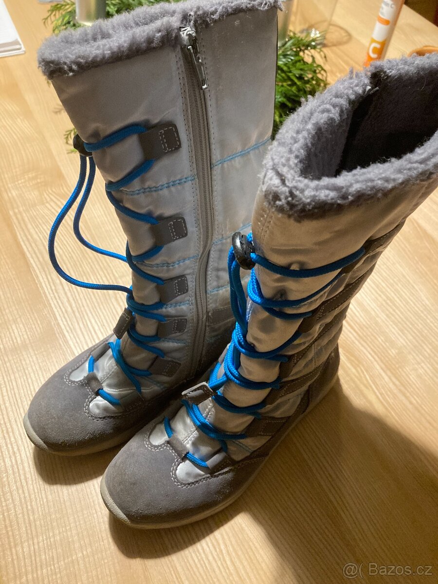Dívčí zimní boty s gore tex membránou velikost 33 - 3