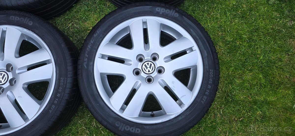 Letní sada VW Polo - 205/45/16, 6,5x16 ET43-pošlu na dobírku - 3