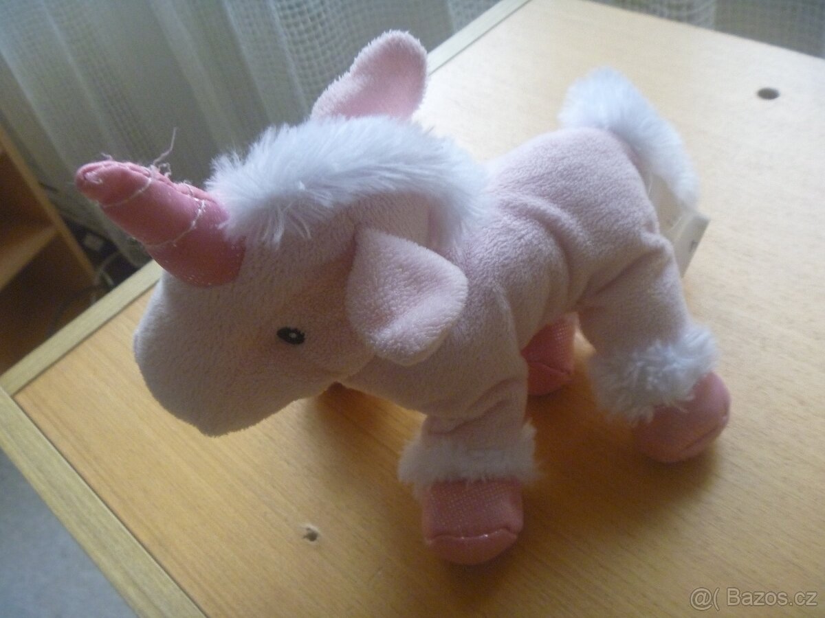 růžový plyšový jednorožec - 3