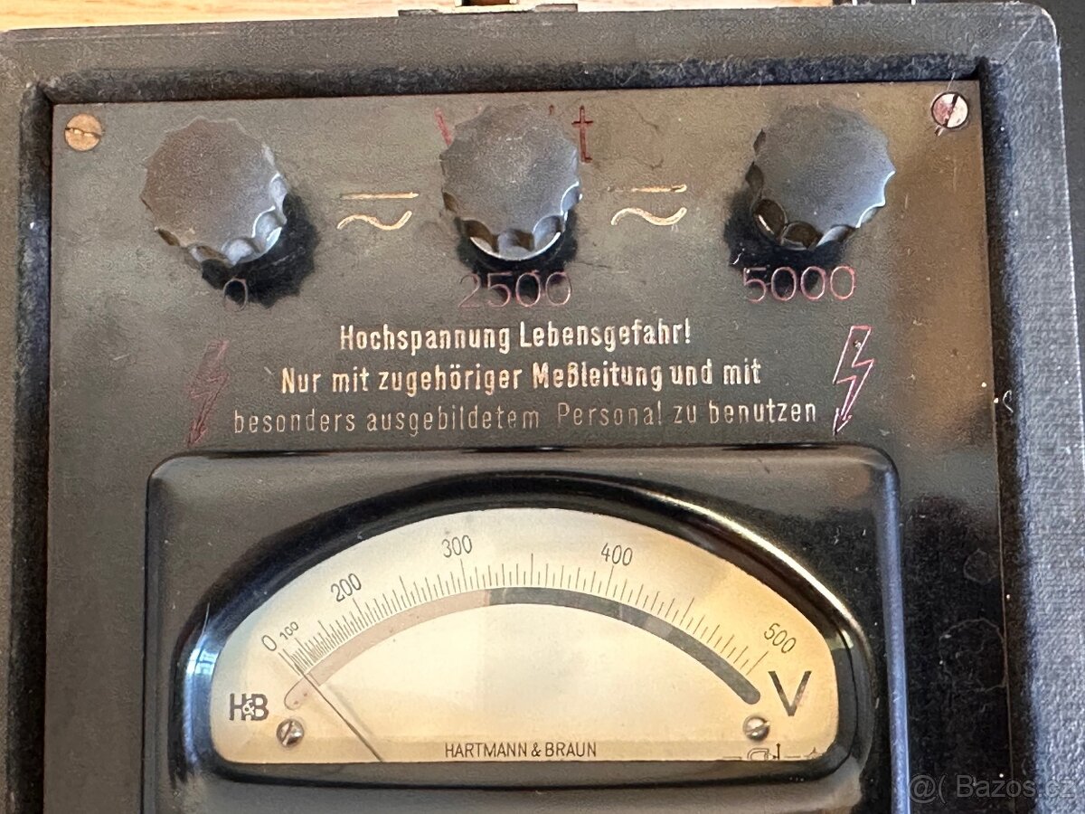 Hartmann-Braun Unikátní Starožitnost vysokonapěťový - 3