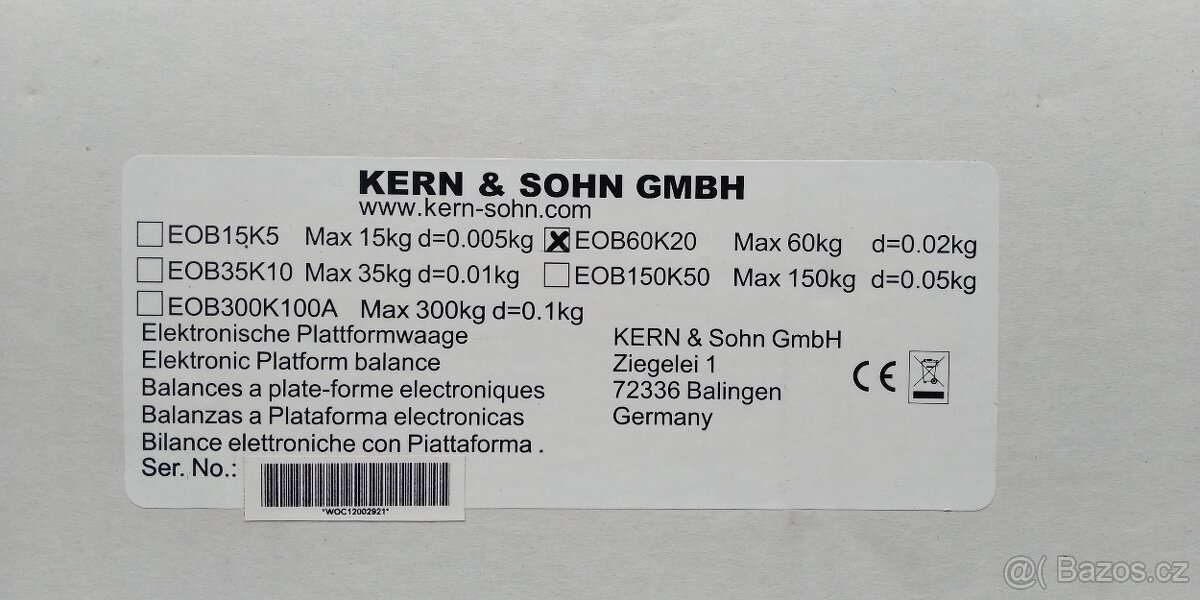 Váha Kern elektronická 60 kg - 3