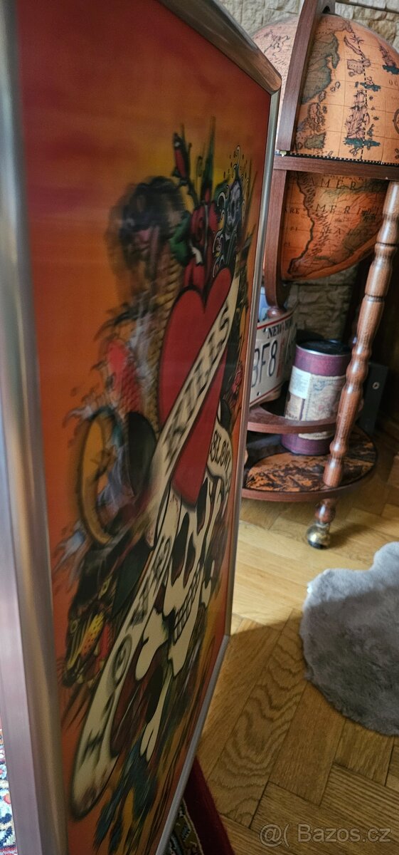 ED HARDY plastický obraz v rámu - 3