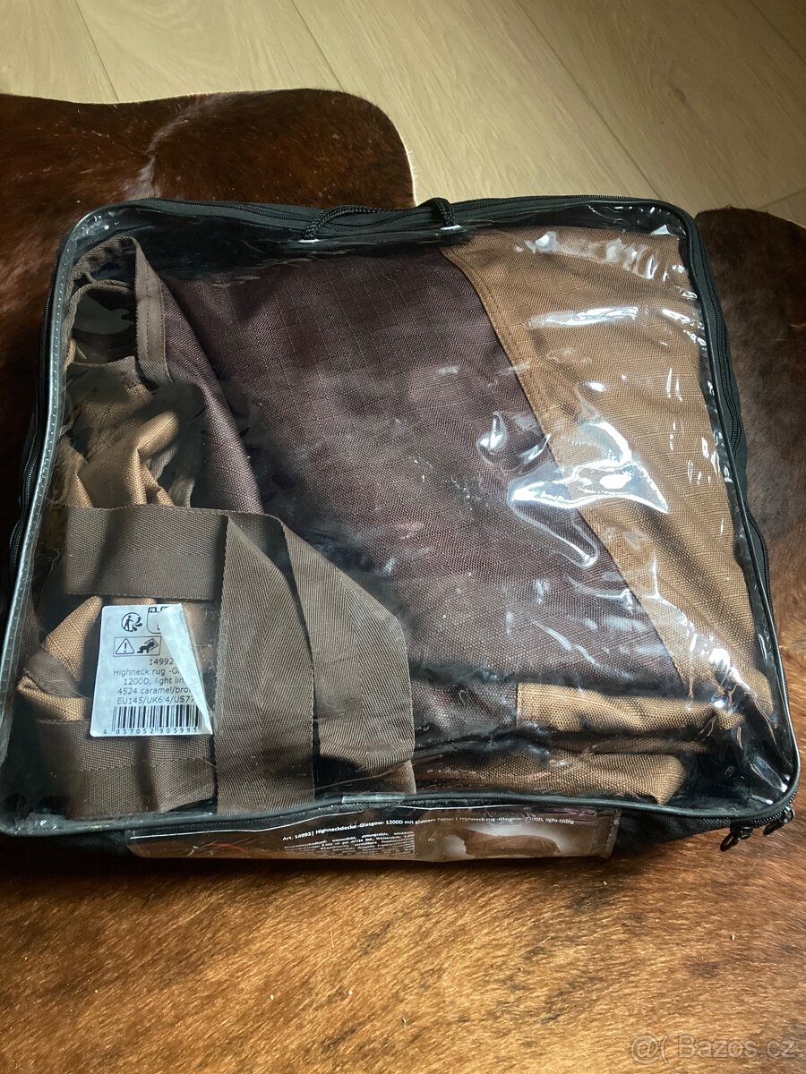 Nepromokavá výběhová deka HKM high neck Glasgow 1200D 145 cm - 3