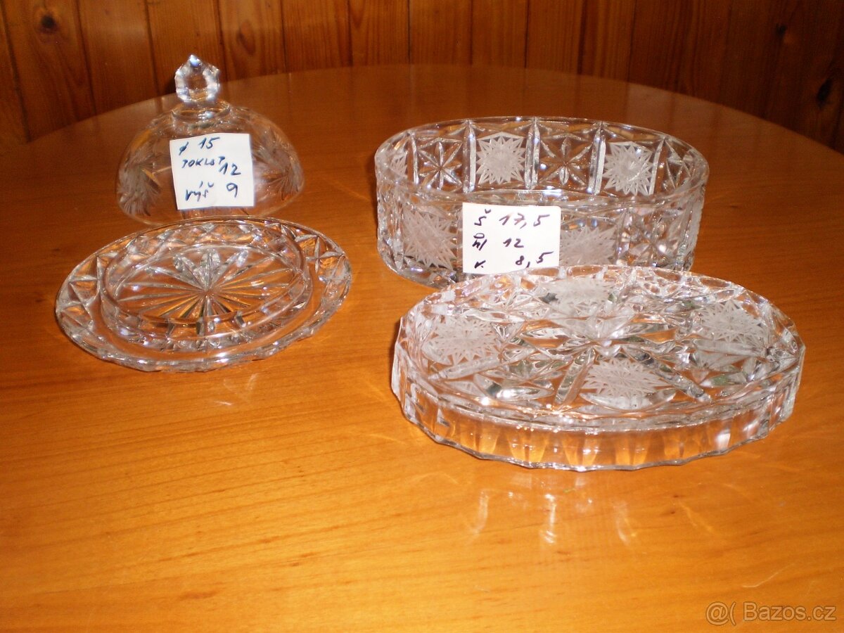 sklo - broušené - více kusů - dědictví ++nové++ - 3