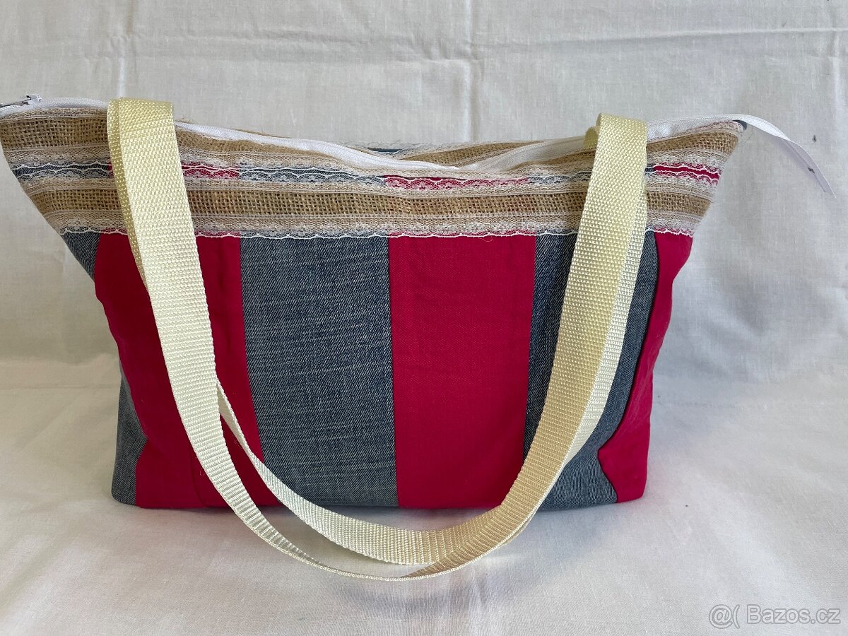 Kabelka přes rameno, nová, ruční práce - 3