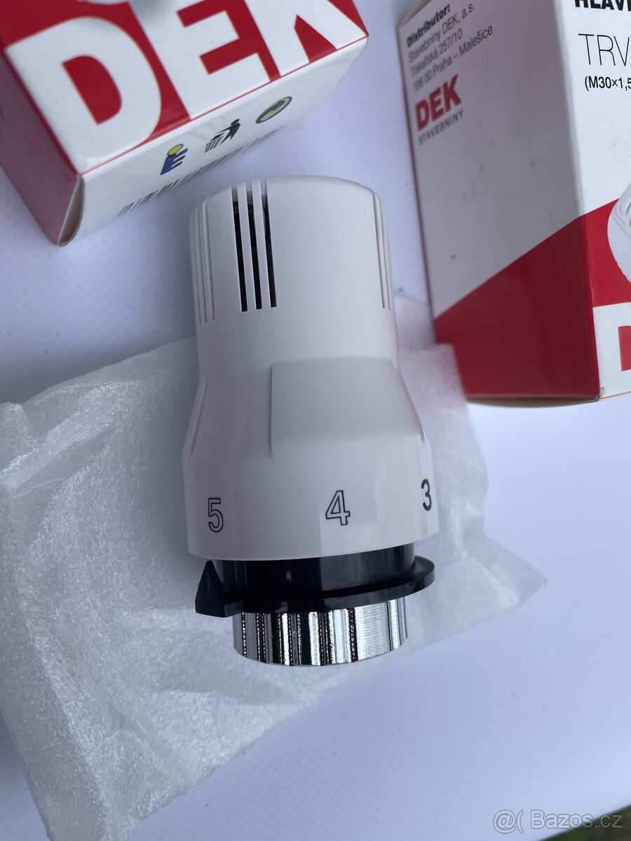 Termostatické hlavice k topení nové 2ks - 3