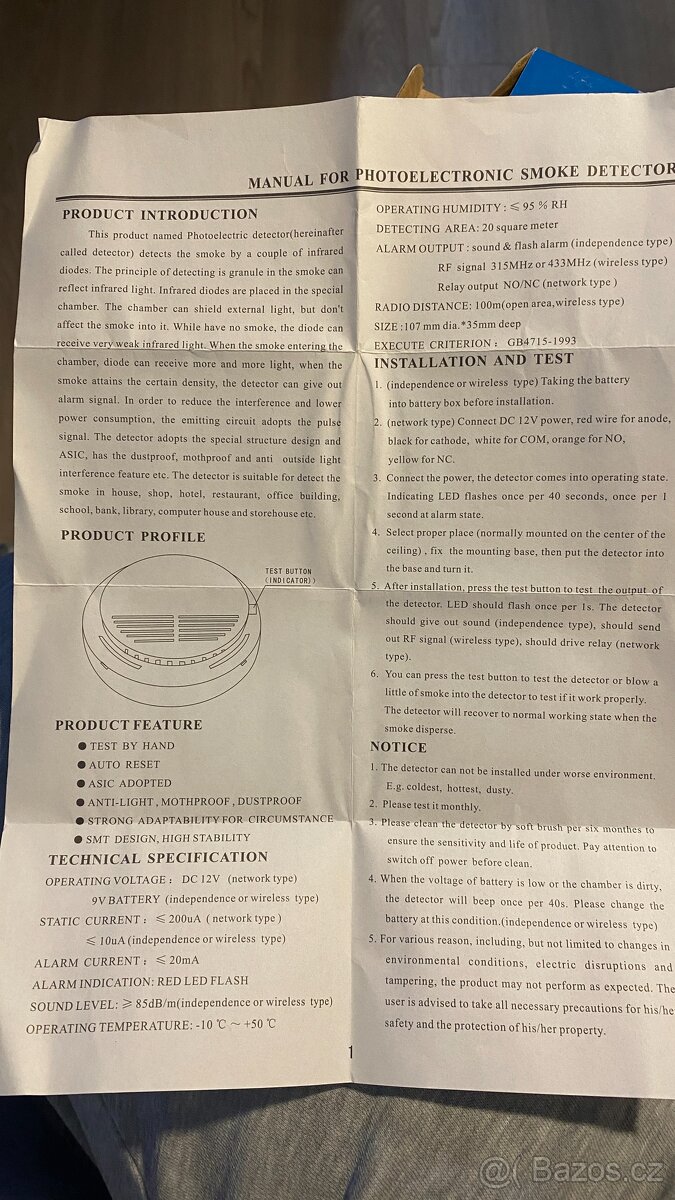 detektor kouře - 3