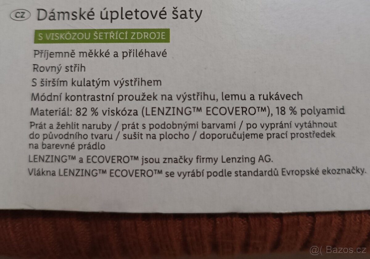 NOVÉ šaty úpletové Zn: ESMARA velikost M - 3