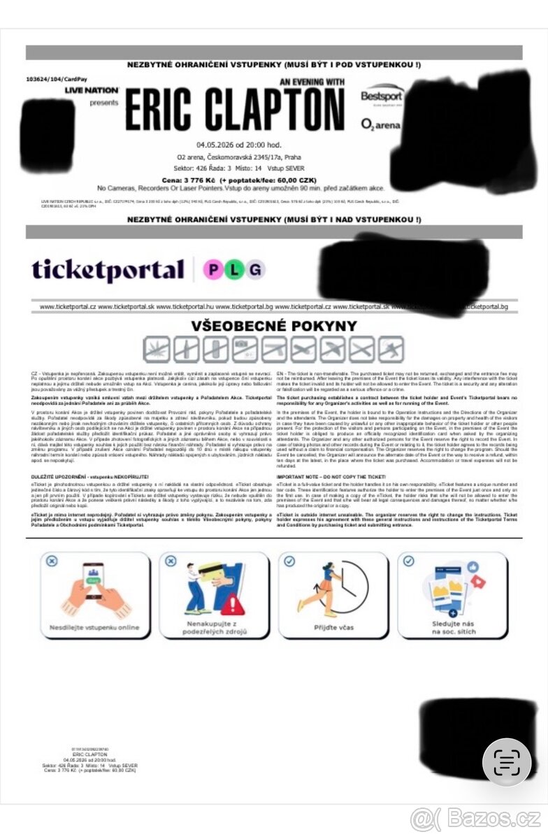 Eric Clapton Praha 4. 5. 2026 - 3