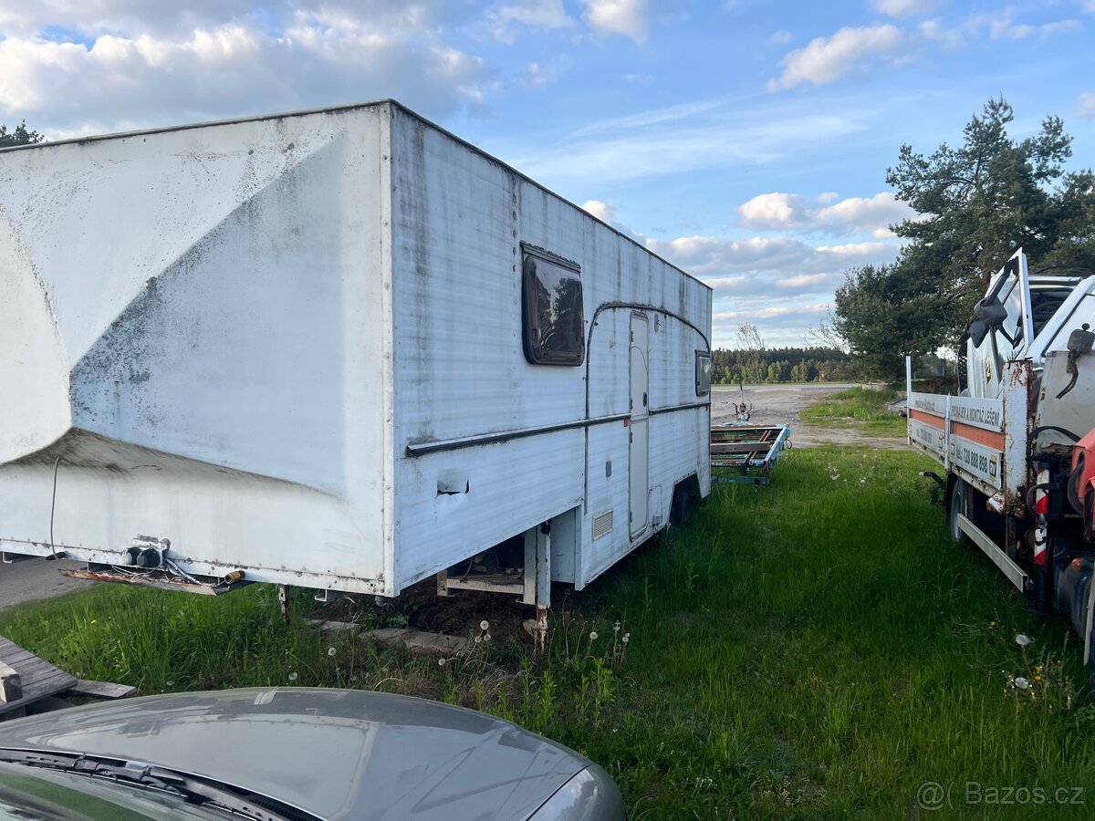 Prodám karavan za mini tahač - 3