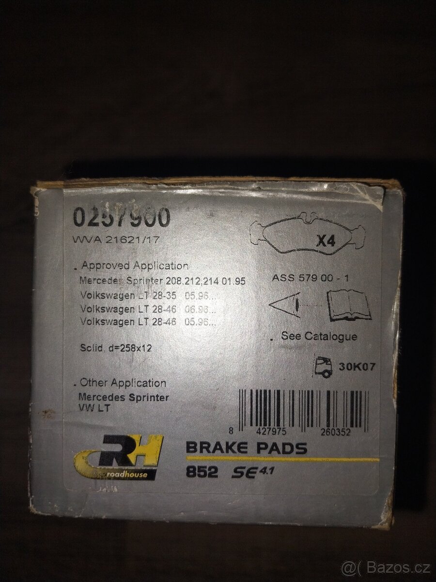 Brzdové destičky 0257900 - 3
