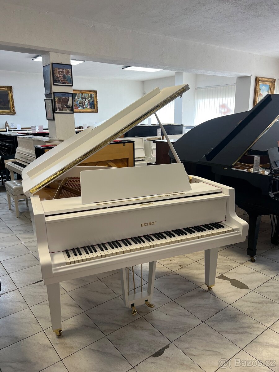 Bílý klavír Petrof mod. IV po opravě se zárukou 5 let - 3