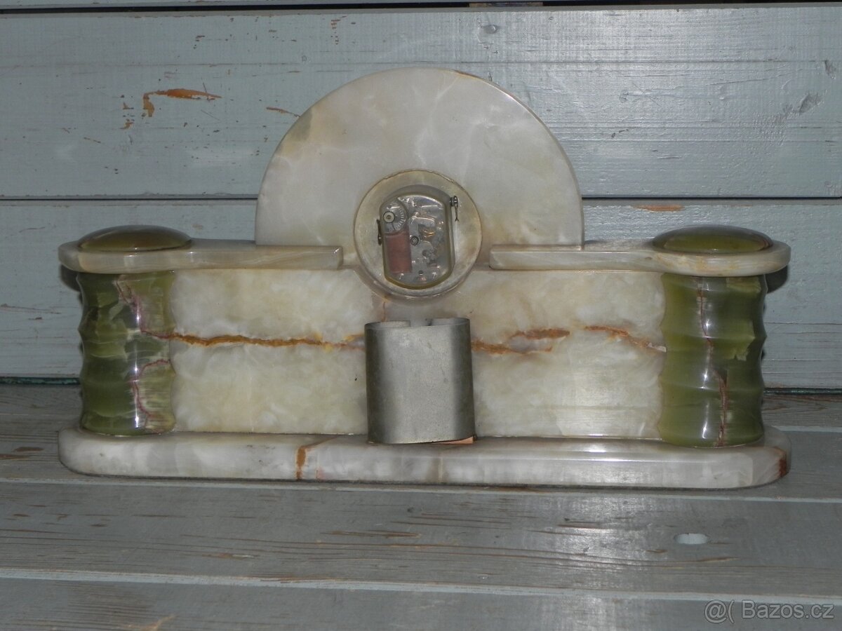 Staré mramorové krbové hodiny - 3