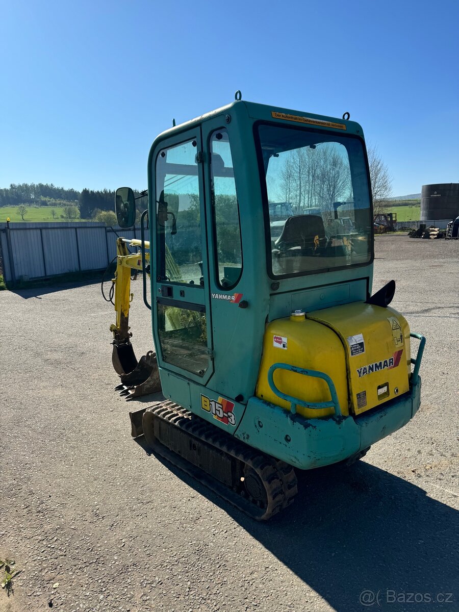 Minibagr yanmar b15 1999 2x lzice - 3