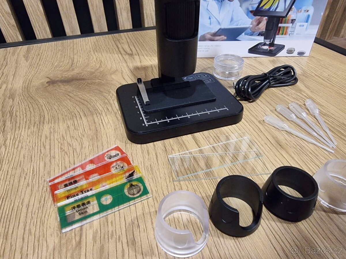Prodám nový digitální mikroskop MS03 se zvětšením 25-1000x - 3