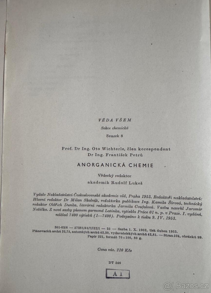 Anorganická chemie (O. Wichterle, F. Petrů) - 3
