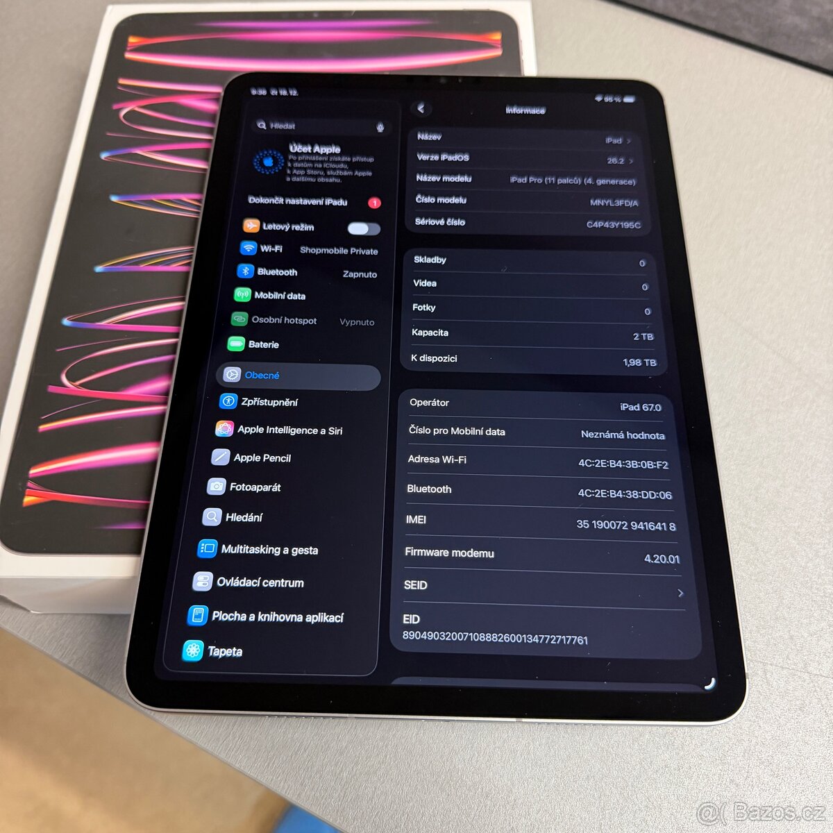 iPad Pro 11” M2 (2022) 2TB cellular, pěkný stav, rok záruka - 3