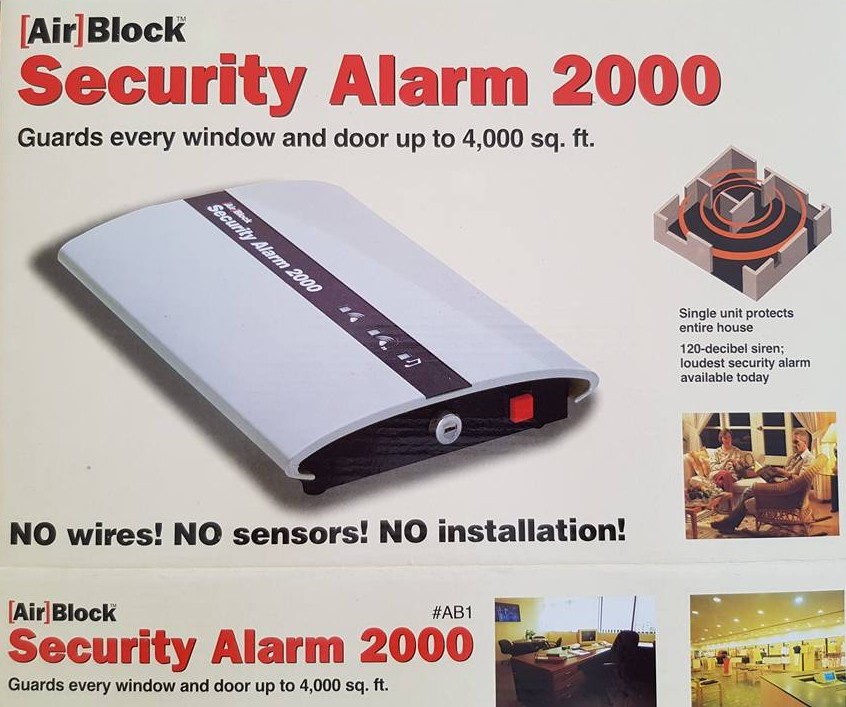 alarm - mobilní, bezdrátový, bez senzorů - Air Block - 3