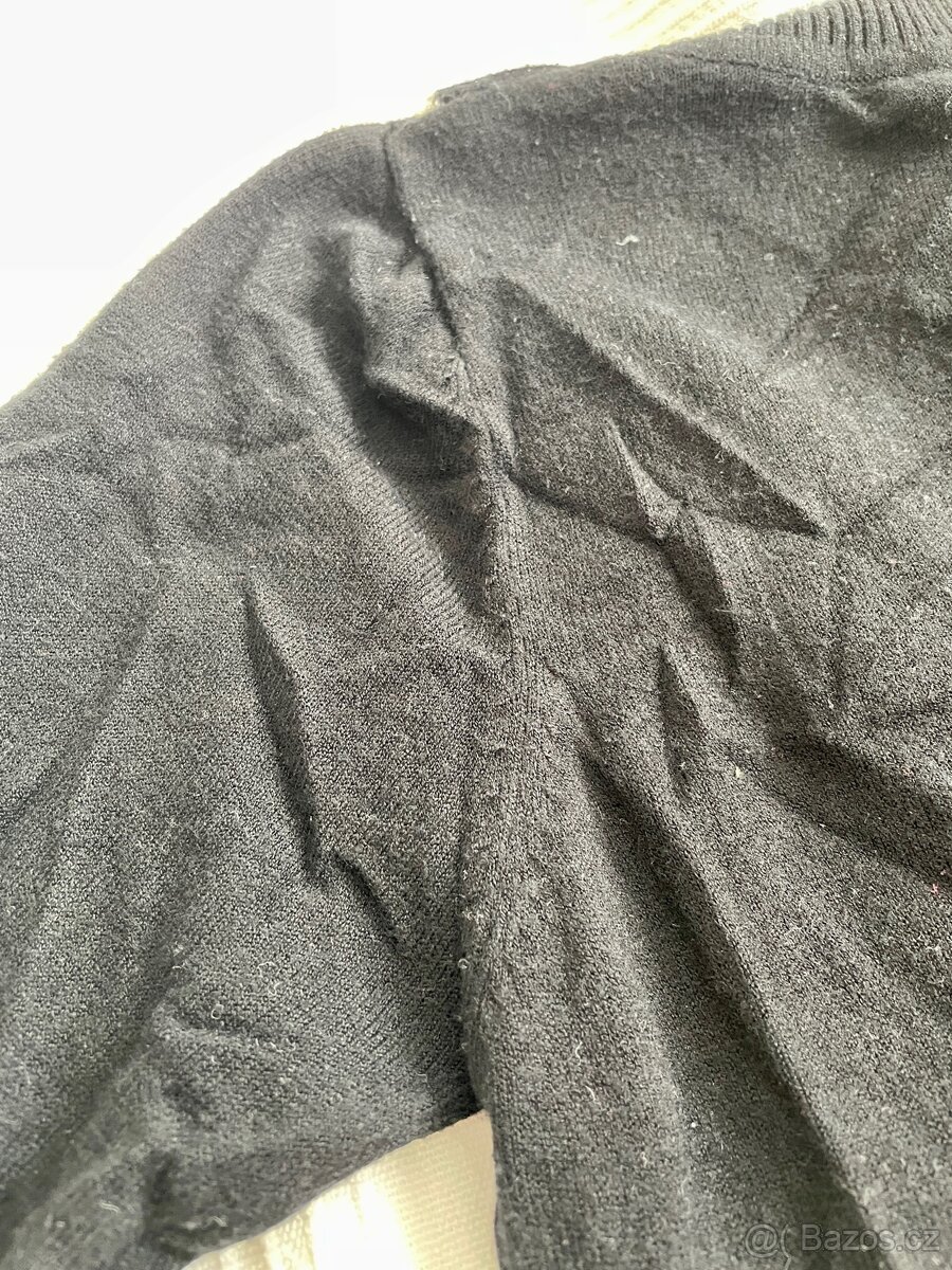 Černý 3/4 svetr značky Pietro Filipi vel. S/M - 3