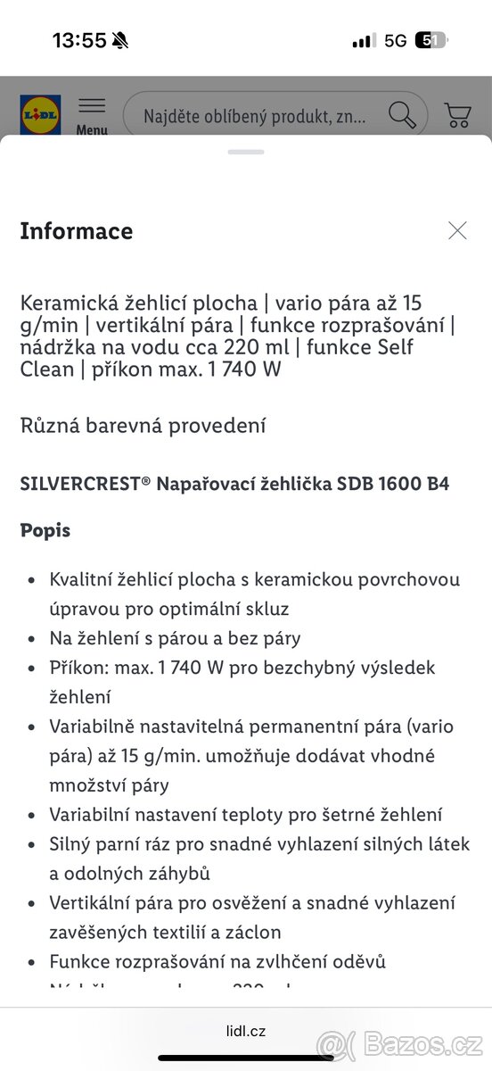Napařovací žehlička SILVERCREST - 3